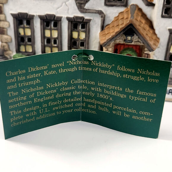 Dept 56 Dickens' Village Nicholas Nickleby Wackford Squeers Boarding School - Picture 12 of 16